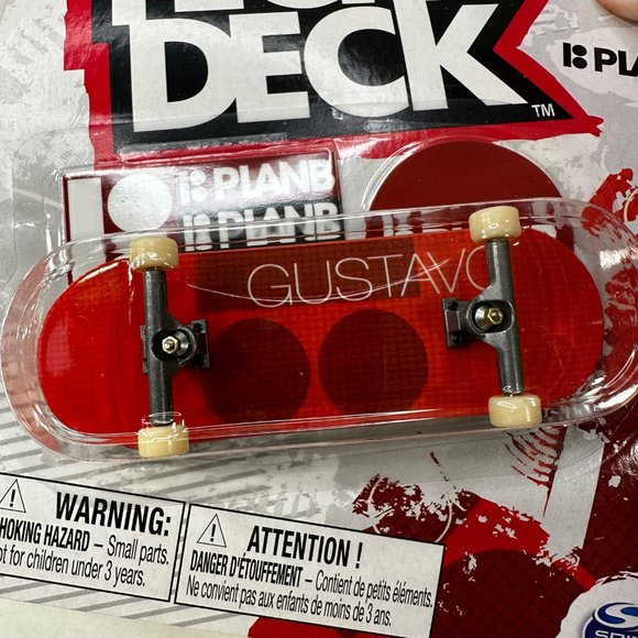 Tech Deck PlanB GUSTAVO Common Skateboard Fingerboard Red New - Picture 3 of 10